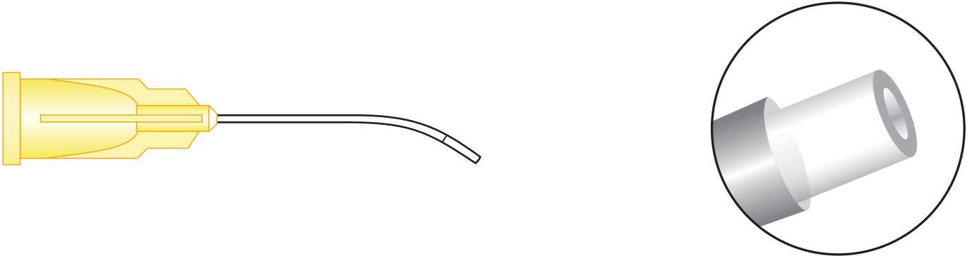 Silicone Tip Cannula Curved